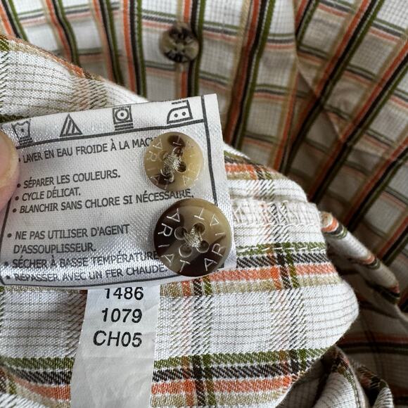 Ariat Button Down Vented Long Sleeve Men’s XL Shirt Checkered Pocket Western - Picture 10 of 16